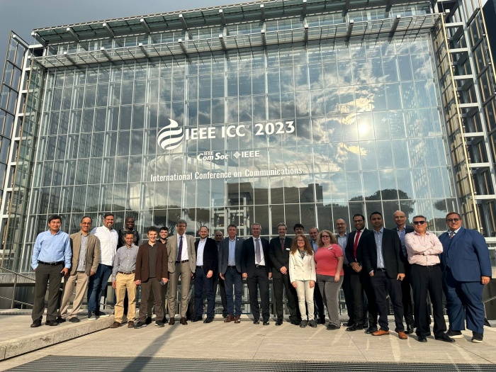 Figure 1: Group Photo with chapter chairs, IEEE ComSoc Officials, and Board of Governor members